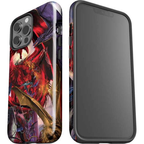 Dragon Battle by Ruth Thompson iPhone 15 Pro Max Impact Case