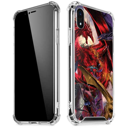 Dragon Battle by Ruth Thompson iPhone XR Clear Case
