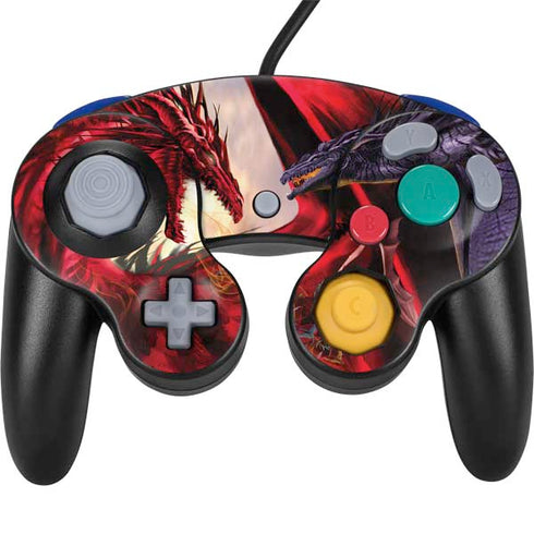 Ruth Thompson Dragon Battle Nintendo GameCube Controller Skin