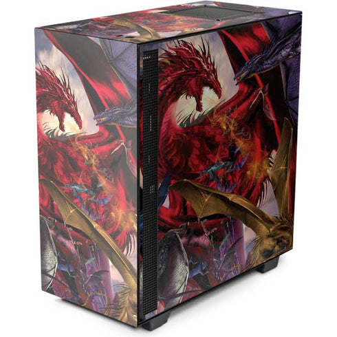 Ruth Thompson Dragon Battle NZXT H510 Compact ATX Mid-Tower Case Skin