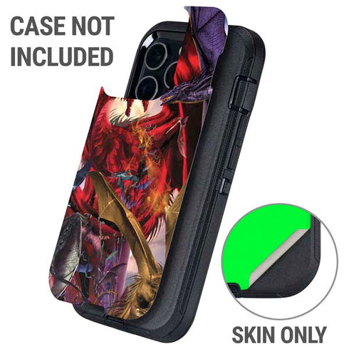Dragon Battle by Ruth Thompson Otterbox Defender iPhone Skin