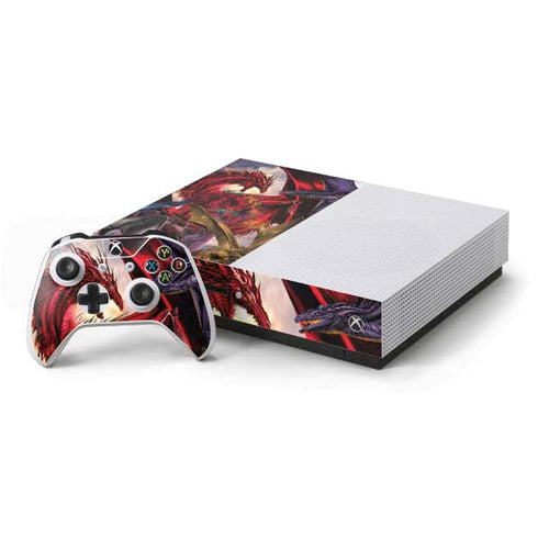 Ruth Thompson Dragon Battle Xbox One S Console and Controller Bundle Skin