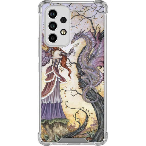 Amy Brown Dragon Charmer Fairy Galaxy A53 5G Clear Case