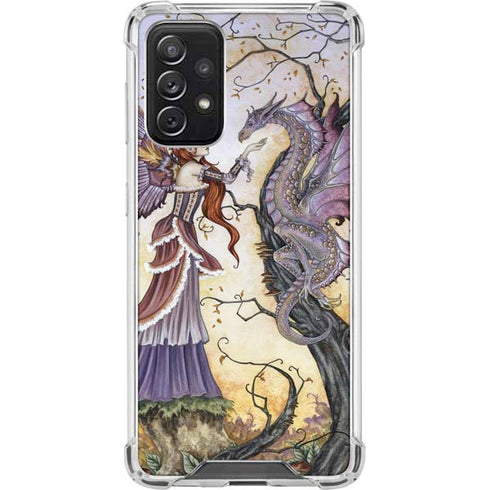 Amy Brown Dragon Charmer Fairy Galaxy A72 5G Clear Case