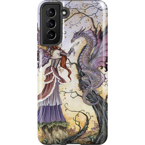 Amy Brown Dragon Charmer Fairy Galaxy S21 Plus 5G Pro Case