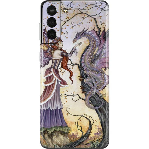 Amy Brown Dragon Charmer Fairy Galaxy S21 Plus 5G Skin