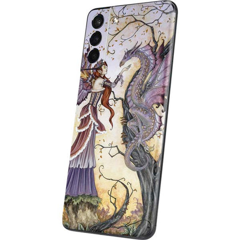 Amy Brown Dragon Charmer Fairy Galaxy S21 Plus 5G Skin