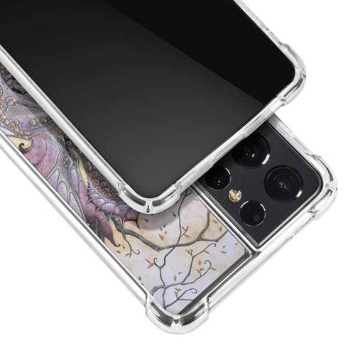 Amy Brown Dragon Charmer Fairy Galaxy S21 Ultra 5G Clear Case