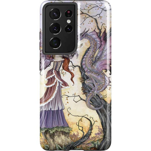 Amy Brown Dragon Charmer Fairy Galaxy S21 Ultra 5G Pro Case