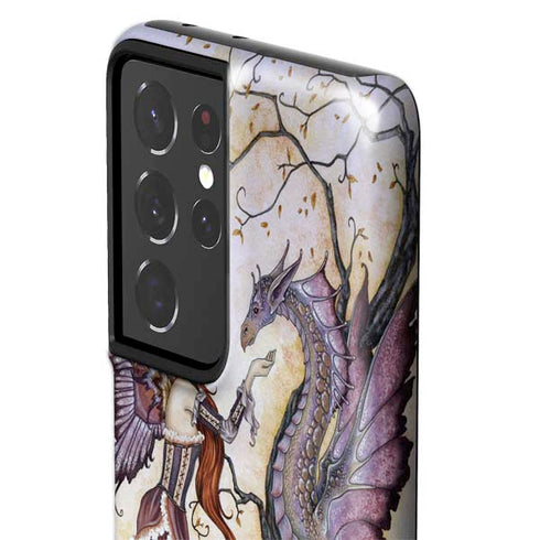 Amy Brown Dragon Charmer Fairy Galaxy S21 Ultra 5G Pro Case
