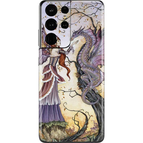 Amy Brown Dragon Charmer Fairy Galaxy S21 Ultra 5G Skin