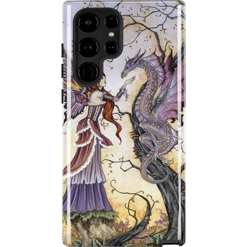 Amy Brown Dragon Charmer Fairy Galaxy S22 Ultra Pro Case