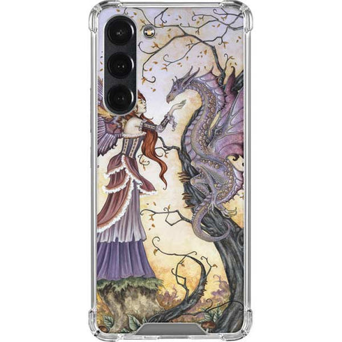 Amy Brown Dragon Charmer Fairy Galaxy S23 Plus Clear Case