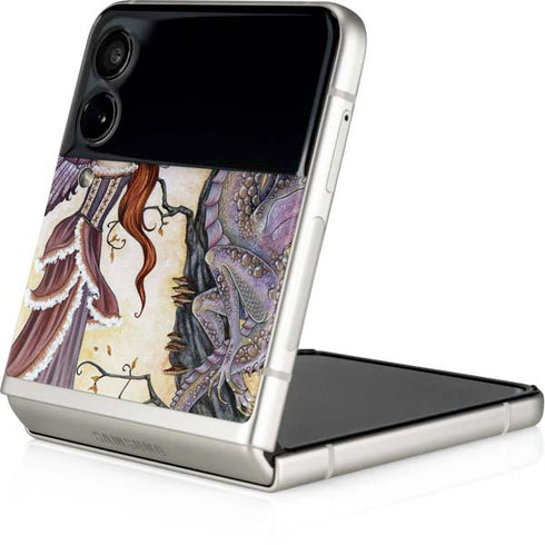 Amy Brown Dragon Charmer Fairy Galaxy Z Flip4 5G Skin