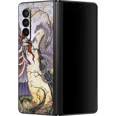 Amy Brown Dragon Charmer Fairy Galaxy Z Fold3 5G Skin