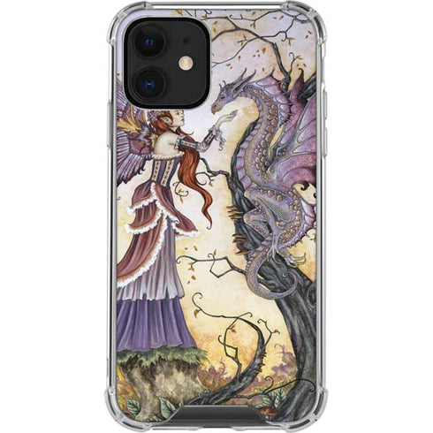 Amy Brown Dragon Charmer Fairy iPhone 12 Clear Case