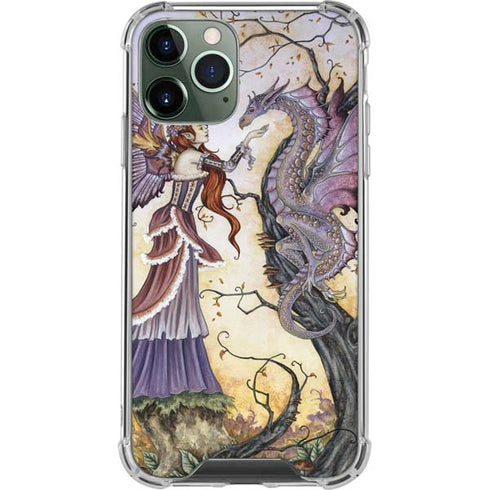 Amy Brown Dragon Charmer Fairy iPhone 12 Pro Clear Case