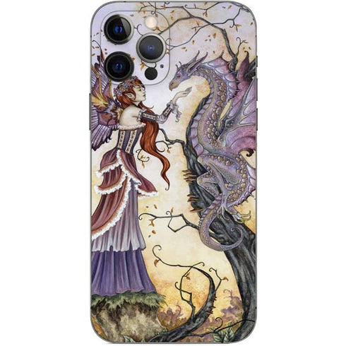 Amy Brown Dragon Charmer Fairy iPhone 12 Pro Skin