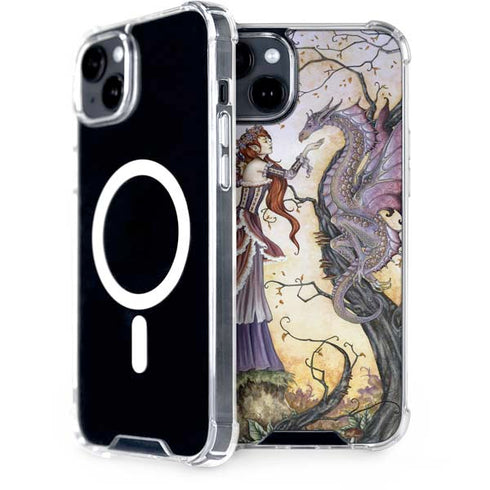 Amy Brown Dragon Charmer Fairy iPhone 14 MagSafe Case