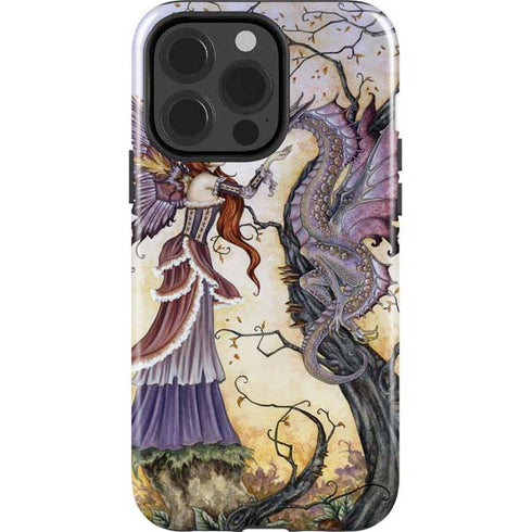 Amy Brown Dragon Charmer Fairy iPhone 14 Pro Impact Case
