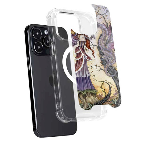 Amy Brown Dragon Charmer Fairy iPhone 14 Pro MagSafe Case