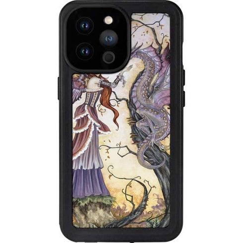 Amy Brown Dragon Charmer Fairy iPhone 14 Pro Max Waterproof Case