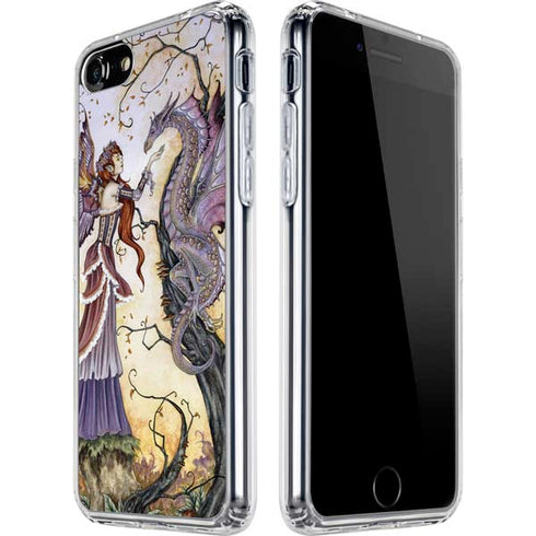 Amy Brown Dragon Charmer Fairy iPhone SE (2nd & 3rd Gen) Clear Case