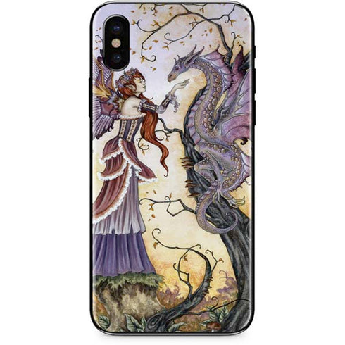 Amy Brown Dragon Charmer Fairy iPhone XS Skin