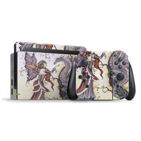 Amy Brown Dragon Charmer Fairy Nintendo Switch Bundle Skin