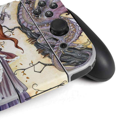 Amy Brown Dragon Charmer Fairy Nintendo Switch OLED (2021) Skin