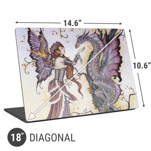Amy Brown Dragon Charmer Fairy Universal Laptop 18in (14.6 x 10.6in) Skin