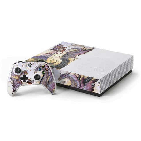 Amy Brown Dragon Charmer Fairy Xbox One S All-Digital Edition Bundle Skin