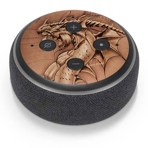Tom Wood Dragon Parchment Amazon Echo Dot Skin