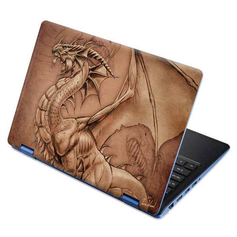 Tom Wood Dragon Parchment Aspire R11 11.6in Skin