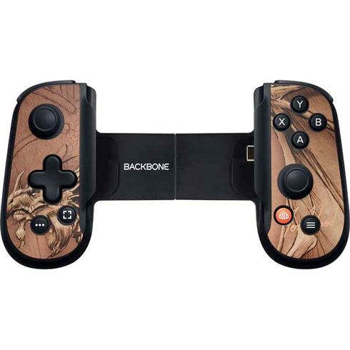 Dragon Parchment by Tom Wood Backbone One for iPhone Game Controller Skin