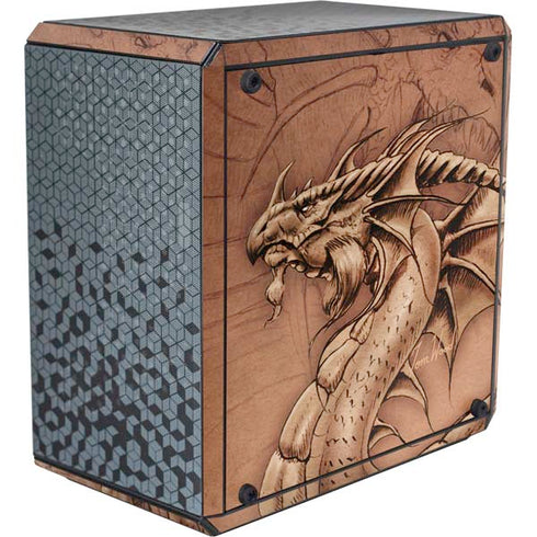 Tom Wood Dragon Parchment Cooler Master MasterBox Q300L Mini Tower Skin
