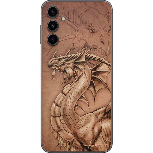 Tom Wood Dragon Parchment Galaxy A14 5G Skin