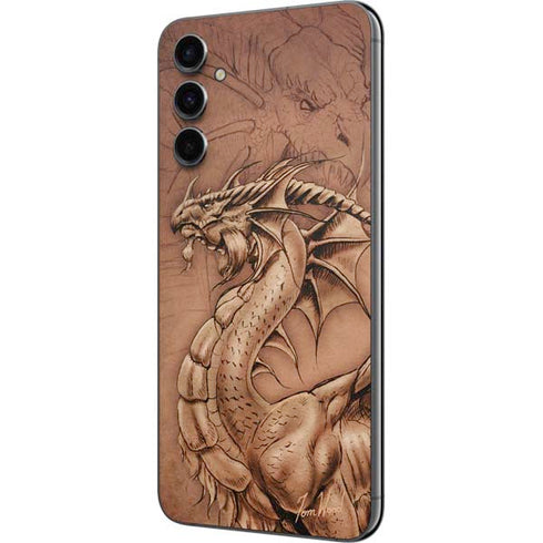 Tom Wood Dragon Parchment Galaxy A14 5G Skin