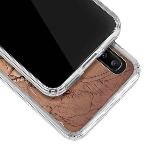 Tom Wood Dragon Parchment Galaxy A30 Clear Case