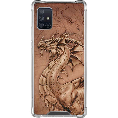 Tom Wood Dragon Parchment Galaxy A51 5G Clear Case