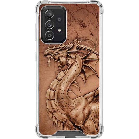 Tom Wood Dragon Parchment Galaxy A52 5G Clear Case