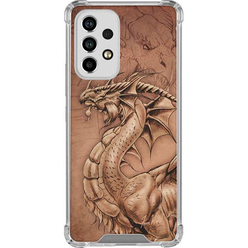 Tom Wood Dragon Parchment Galaxy A53 5G Clear Case