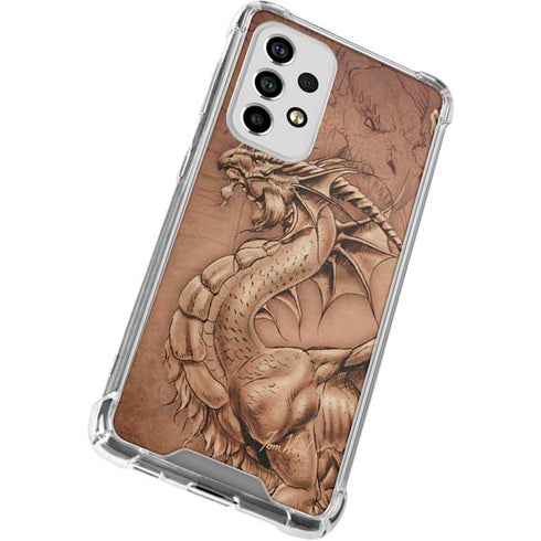 Tom Wood Dragon Parchment Galaxy A53 5G Clear Case