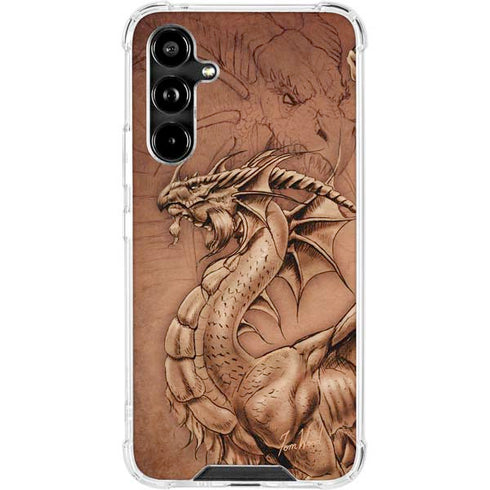 Dragon Parchment by Tom Wood Galaxy A54 5G Clear Case