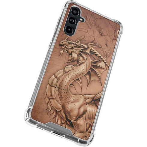 Dragon Parchment by Tom Wood Galaxy A54 5G Clear Case