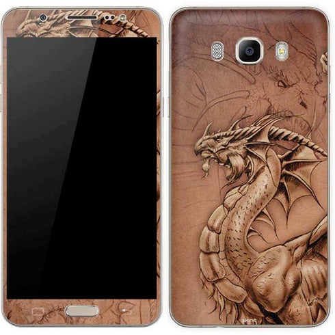 Tom Wood Dragon Parchment Galaxy J7 Skin