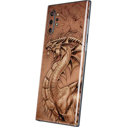 Tom Wood Dragon Parchment Galaxy Note 10 Plus Skin