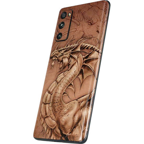 Tom Wood Dragon Parchment Galaxy S20 Fan Edition Skin