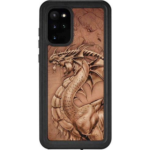 Tom Wood Dragon Parchment Galaxy S20 Plus Waterproof Case