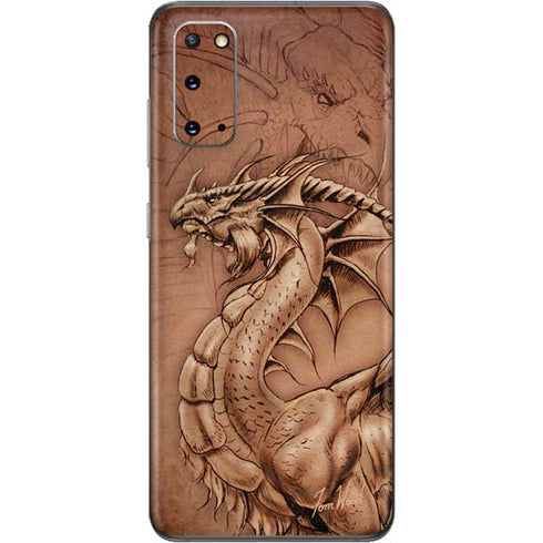Tom Wood Dragon Parchment Galaxy S20 Skin